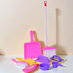 Kids Pretend Play Broom and Dustpan Set