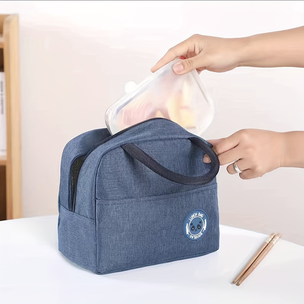 Portable Insulated Lunch Box Bag Aluminum Foil Storage Bag