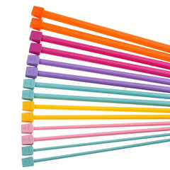 14pcs Colorful Straight Knitting Needles Set 9.8 Inches Long DIY Craft Yarn Kit