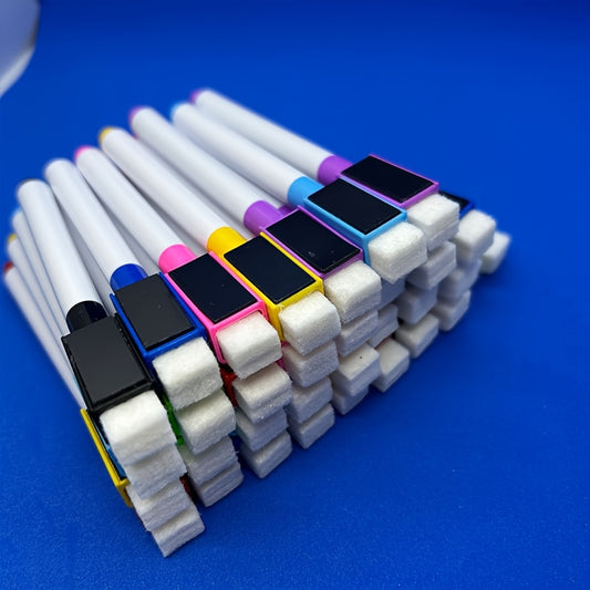 24 Pack Whiteboard Markers Fine Point Magnetic Low Odor Smudge Proof