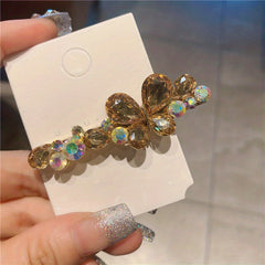 Colorful Rhinestone Butterfly Hair Clip Y2K Hair Accessory