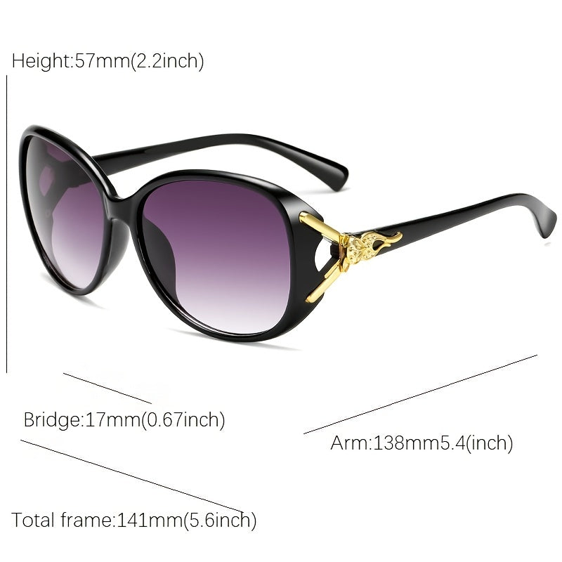 Women Oversized Sunglasses Ladies Stylish Large Shades Classic Fox Sunglasses