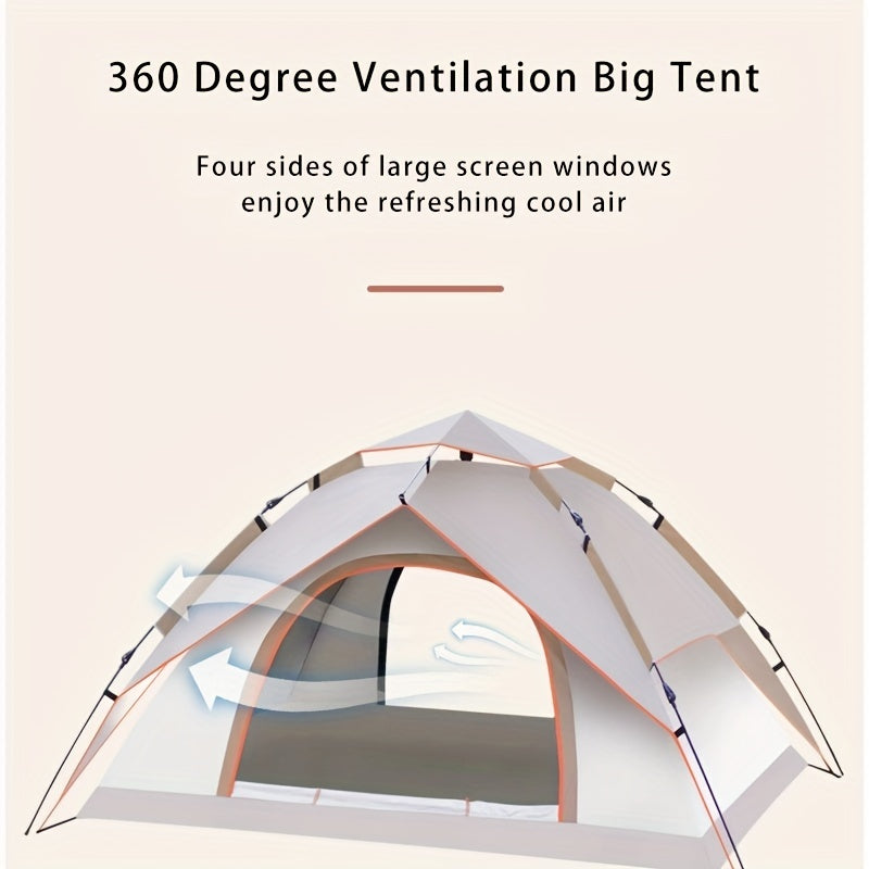 3 Second Quick Opening Family Camping Tent