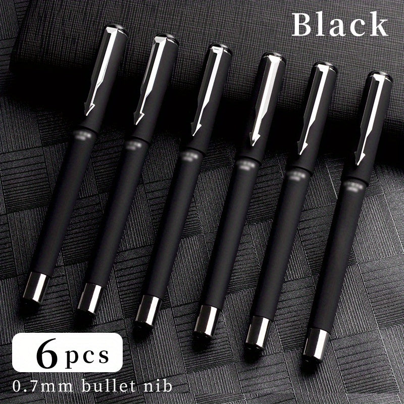 Rollerball Pen Bullet Tip 0.7mm 12 Pcs Titanium Steel Ballpoint Pen