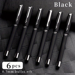 Rollerball Pen Bullet Tip 0.7mm 12 Pcs Titanium Steel Ballpoint Pen