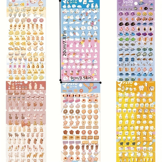 3D Little Rabbit Tropical Fish Alpaca Sticker