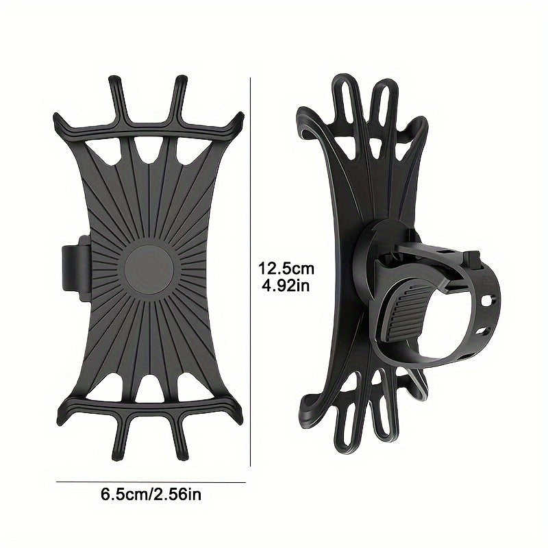 Stroller Cell Phone Holder 360 Rotation Silicone Handlebar Case