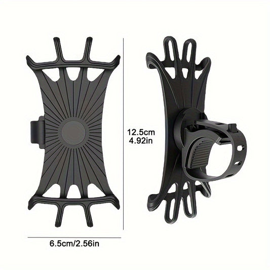 Stroller Cell Phone Holder 360 Rotation Silicone Handlebar Case