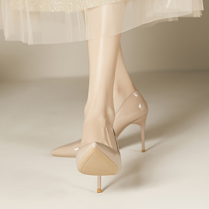 Women's Point Toe Stiletto Heeled Pumps - Fashionable Shoes