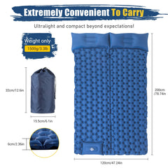 Ultra Light Double Camping Sleeping Pad with Extra Thickness