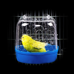 Hanging Bird Bath Cube Parrots Bathtub Bath Shower Box Cage Accessory