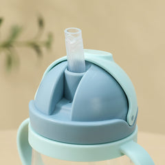 Cute Animal Printed Baby Bottle with Straw Cover