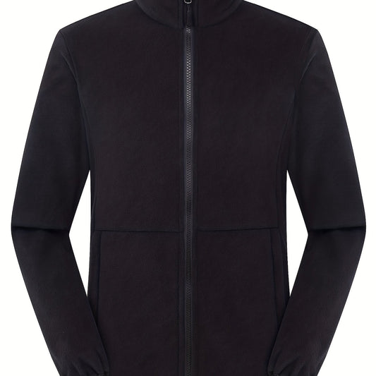 Men's Fleece Jacket Thermal Stretchable Zip Up Winter Coat