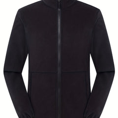 Men's Fleece Jacket Thermal Stretchable Zip Up Winter Coat