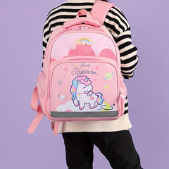 Kindergarten Primary School Cartoon Schoolbag Boys Girls Pony Crocodile Backpack