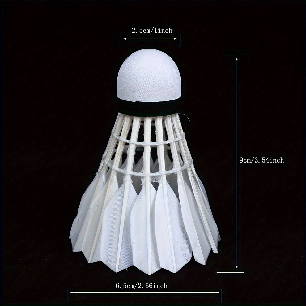 12pcs Feather Badminton Shuttlecocks For Competition Training