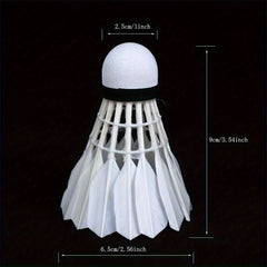 12pcs Feather Badminton Shuttlecocks For Competition Training