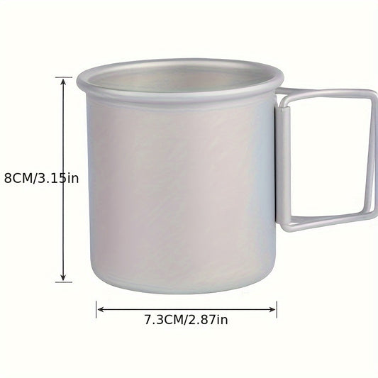 Portable Folding Aluminum Water Cup for Camping Picnic Hiking