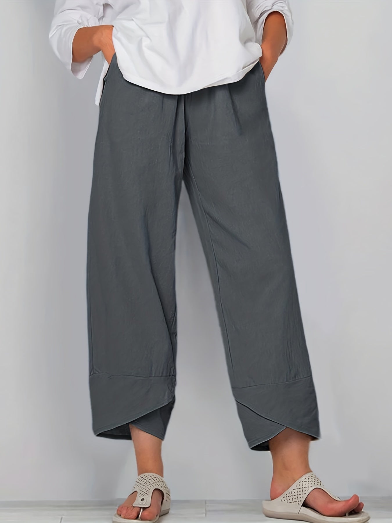  Casual Pants Women's Plus Wide Leg Pants