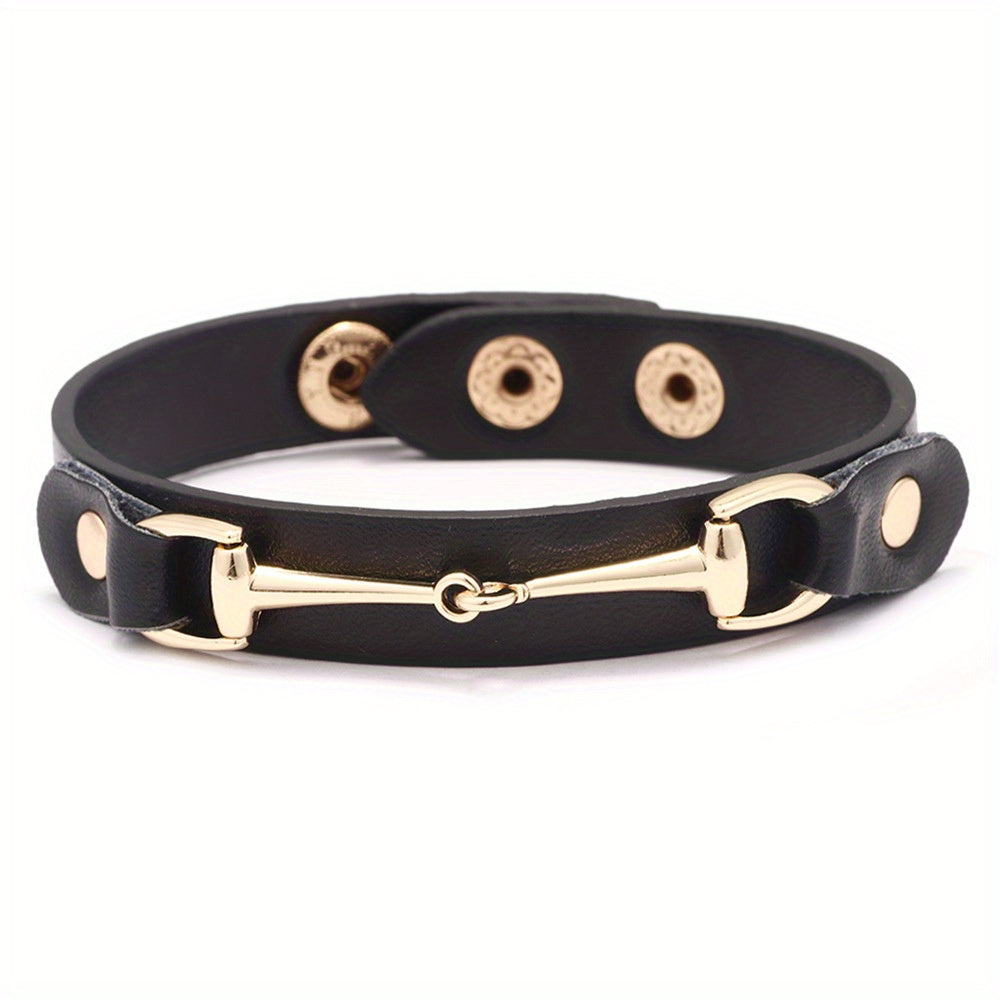 Adjustable Horseshoe Buckle Bracelet Unisex Jewelry