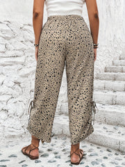  Boho Pants Women's Plus Ditsy Floral Print Wide Leg Trousers