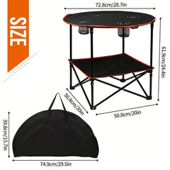 Portable Folding Table for Outdoor Camping Picnic Beach & Patio
