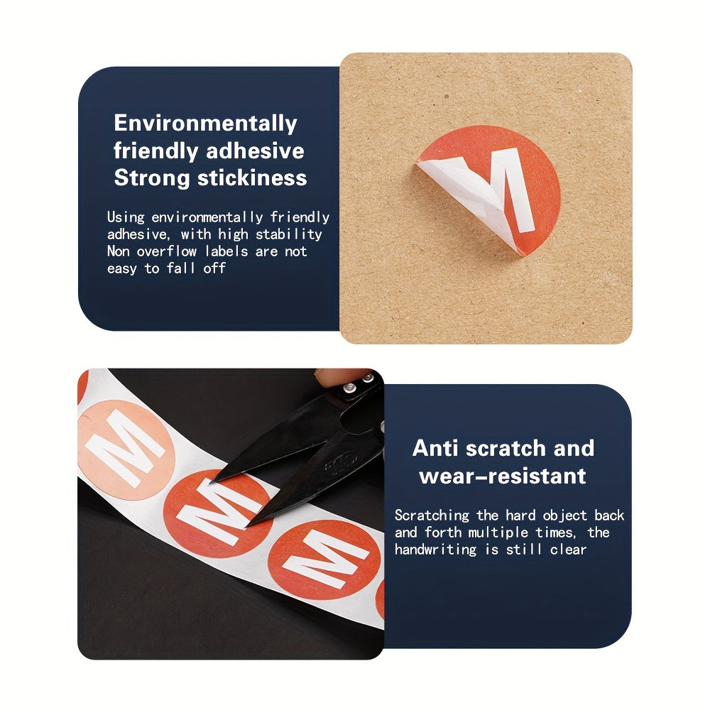 3500pcs 1 Inch 2 Costume Size Number Label Sticker Clothing Adhesive Sticker