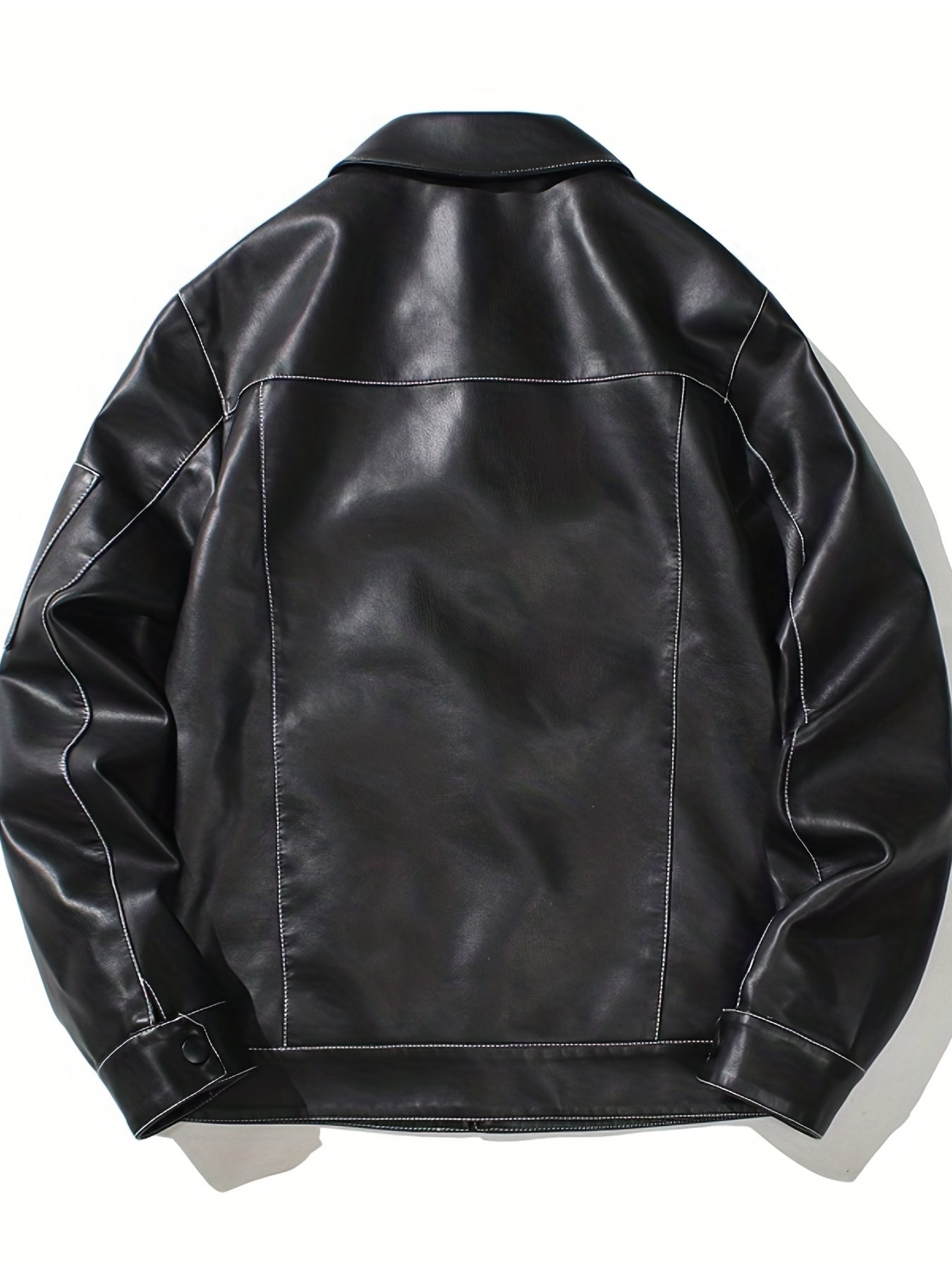 Men's Lapel Button Up Jacket for Outdoor Activities