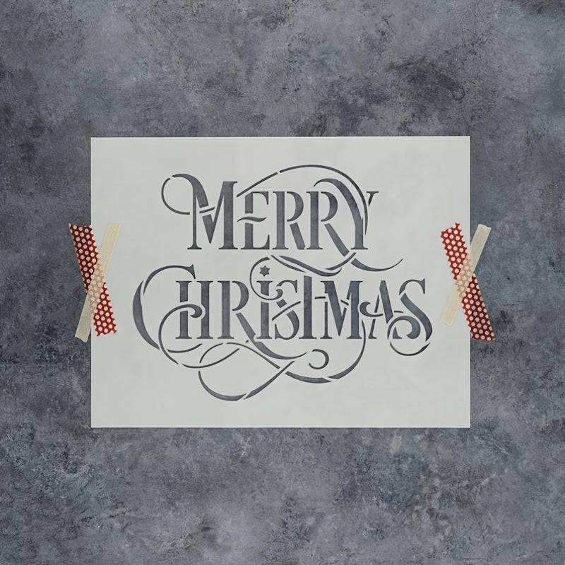 Large Christmas Stencil for Home Decor
