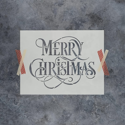 Large Christmas Stencil for Home Decor