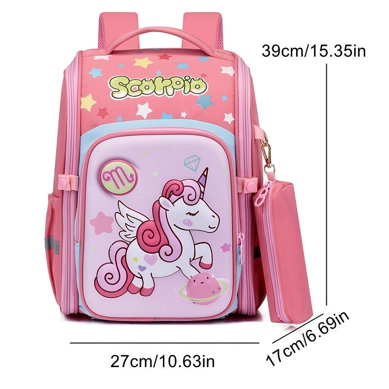 Kids Dino Unicorn Backpack Lightweight Schoolbag for Boys Girls