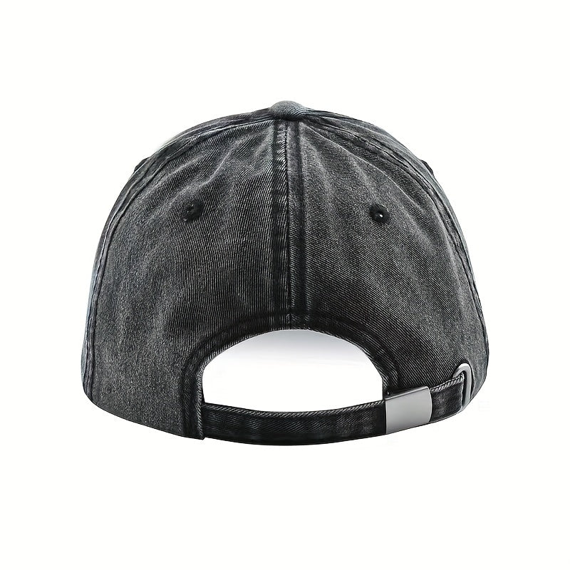 Men's Metal Snapback Trucker Cap Anchor Embroidery