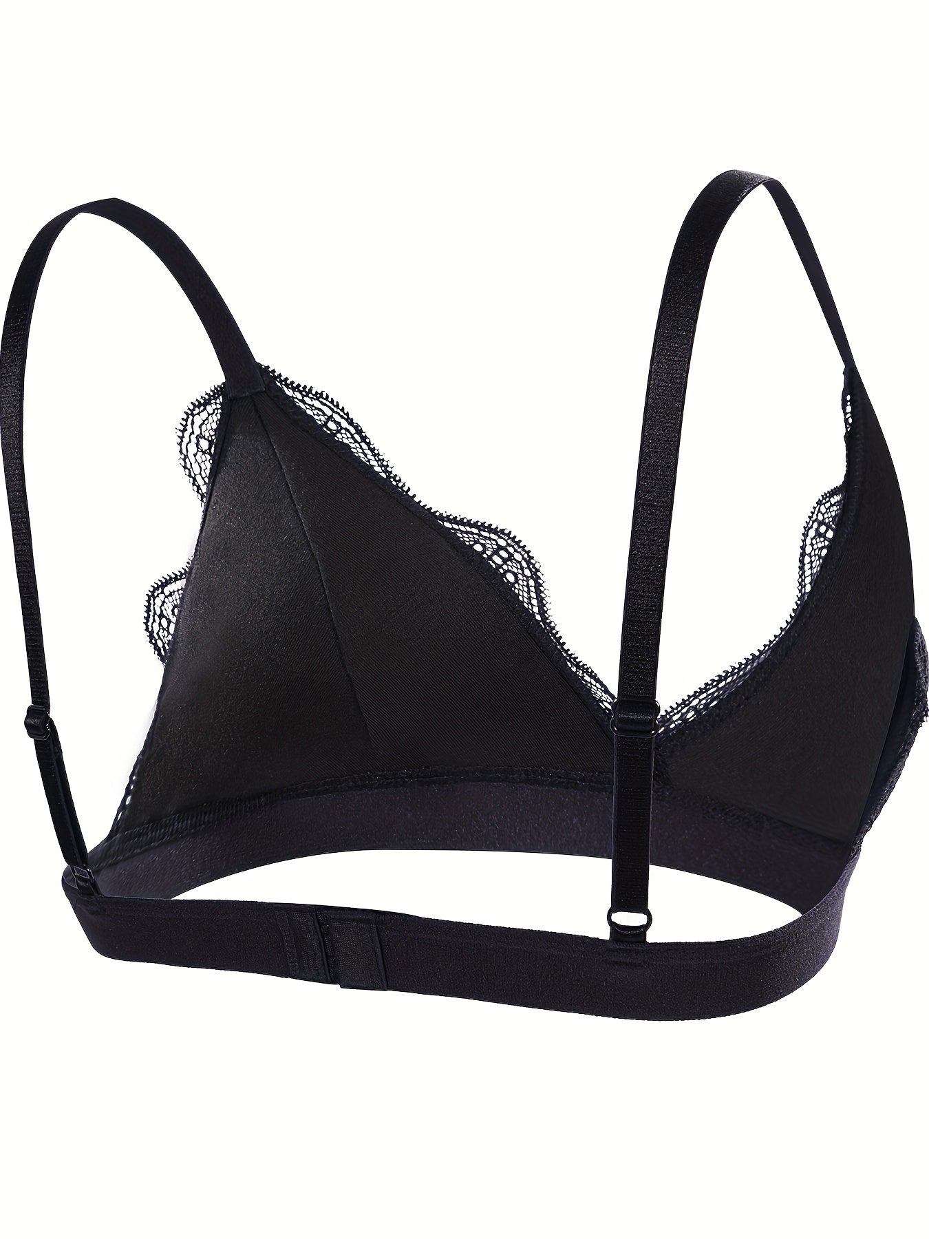 SCARBORO Floral Lace Bralette Wire-Free Bra