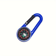 Plastic Carabiner Compass Keychain for Outdoor Camping