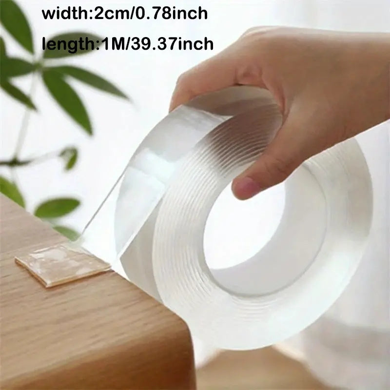 Nano Tape Double Sided Reusable Tape Waterproof Adhesive Cleanable Supplies