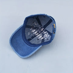 Embroidery Baseball Cap Denim Washed Unisex Couple Sun Hat