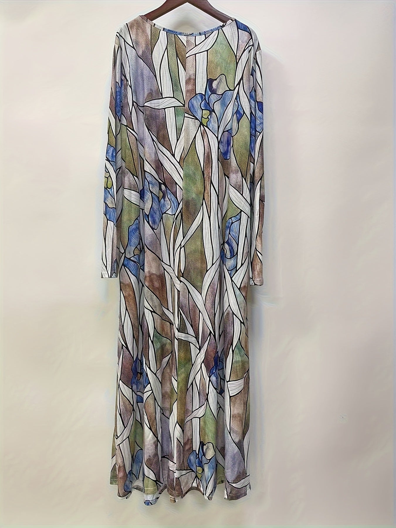 Women's Plus Floral Print Maxi Dress