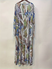 Women's Plus Floral Print Maxi Dress