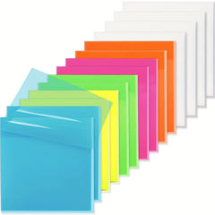 Colorful Transparent Sticky Notes 50 Sheets Waterproof Self Adhesive Memo