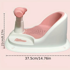 Secure Baby Bath Seat with Non-slip Stool