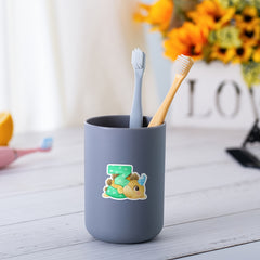 48Pcs Cartoon Number Waterproof Stickers For Bottles Laptop Wall Cabinets