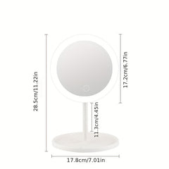 LED Touch Screen Makeup Mirror USB Rechargeable