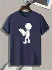 Cartoon Pattern Print Men's Comfy T-shirt