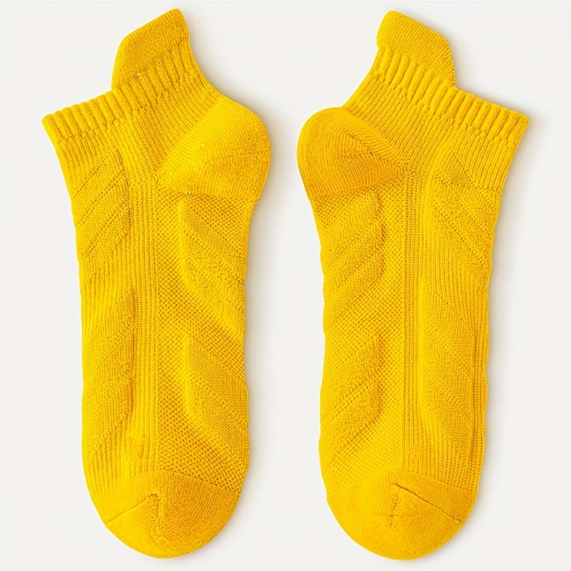 Men's Moisture Wicking Ankle Sports Socks 5 Pairs