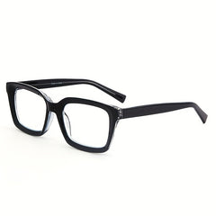 Men's Vintage Business Reading Glasses Spring Hinge Light Blocking