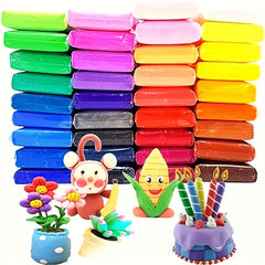 Air Dry Clay Set Lightweight Flexible Easy to Shape Crafting Modeling Deco