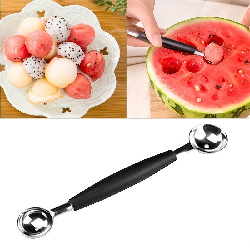 4pcs Stainless Steel Fruit Ball Digger & Ice Cream Scoop