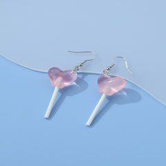 Funny Lollipop Drop Earrings Resin Ear Accessories For Women