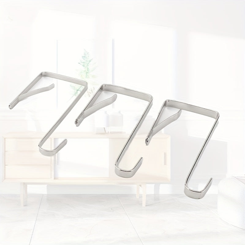 8pcs Over The Door Hooks Heavy Duty Stainless Steel Hanger