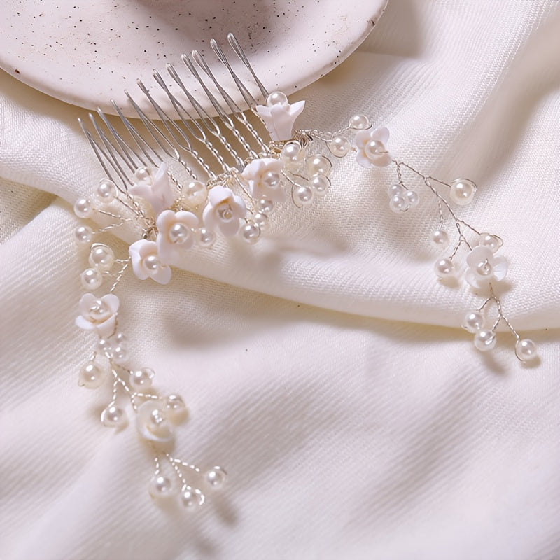HYDRANGEAS BRIDAL JEWELRY Hair Comb Wedding Accessories